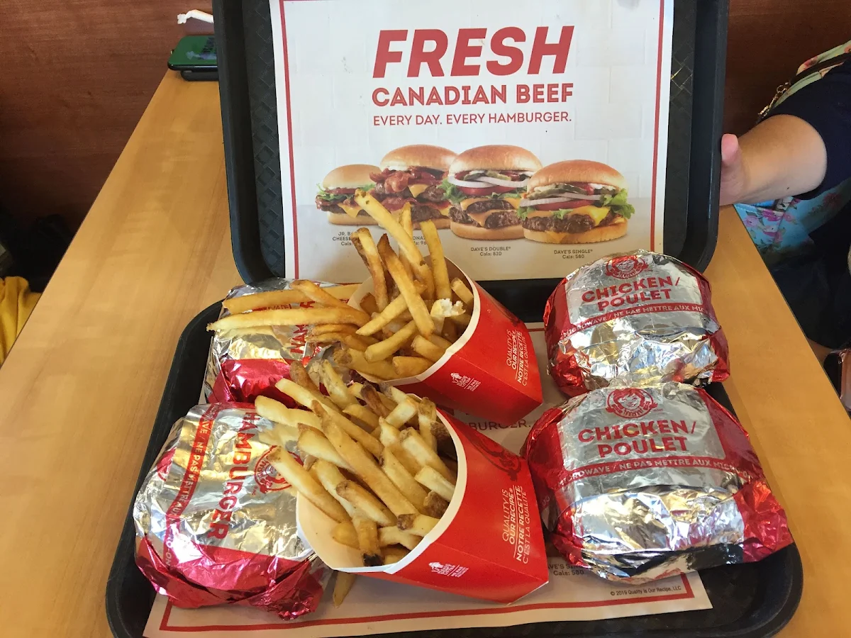 Menu, Wendy's