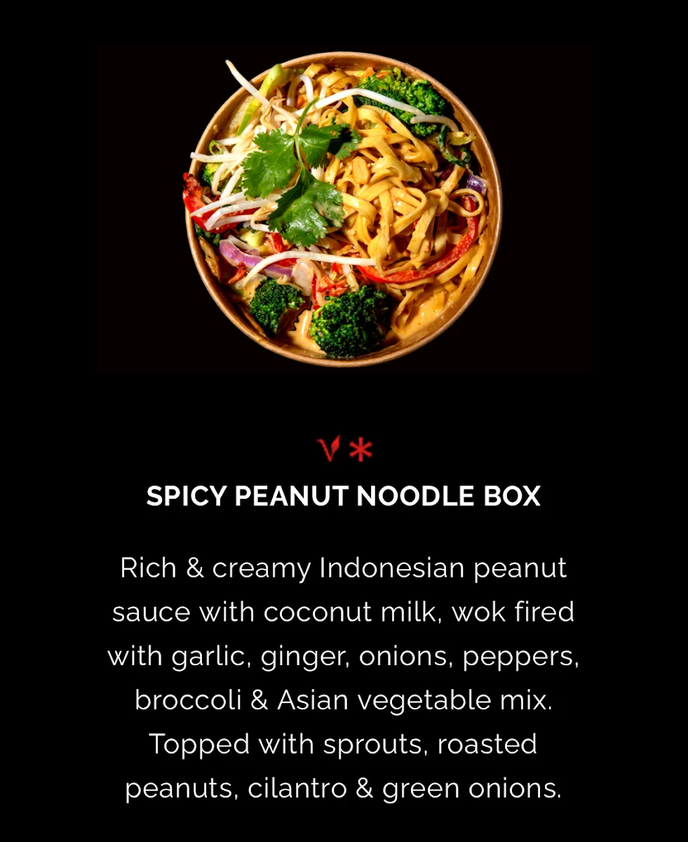 Menu, Noodlebox