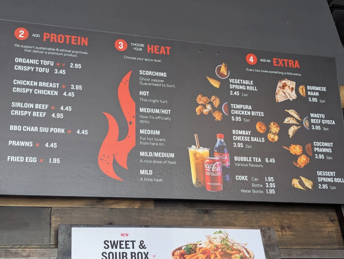 Menu, Noodlebox