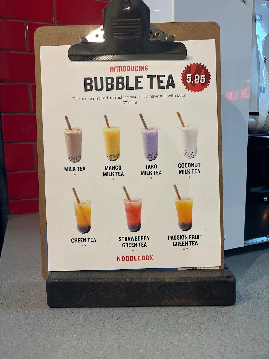Menu, Noodlebox