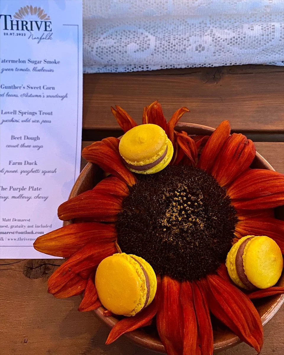Menu, Thrive Norfolk
