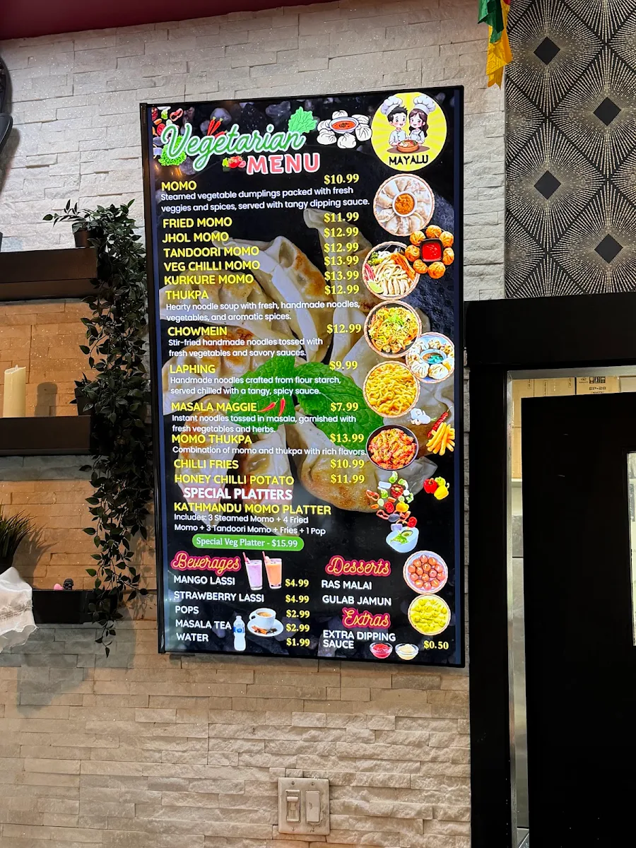 Menu, Mayalu