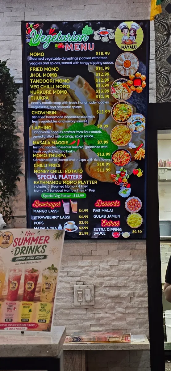 Menu, Mayalu