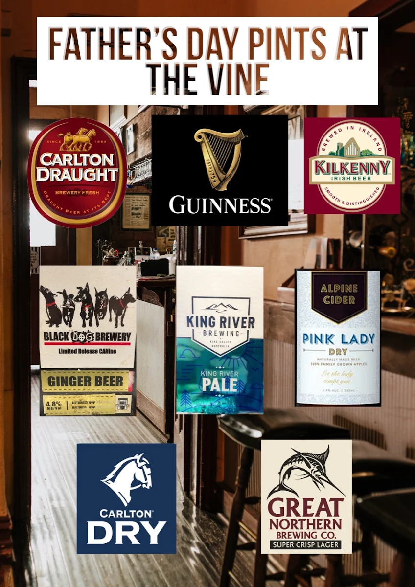 Menu, The Vine Hotel
