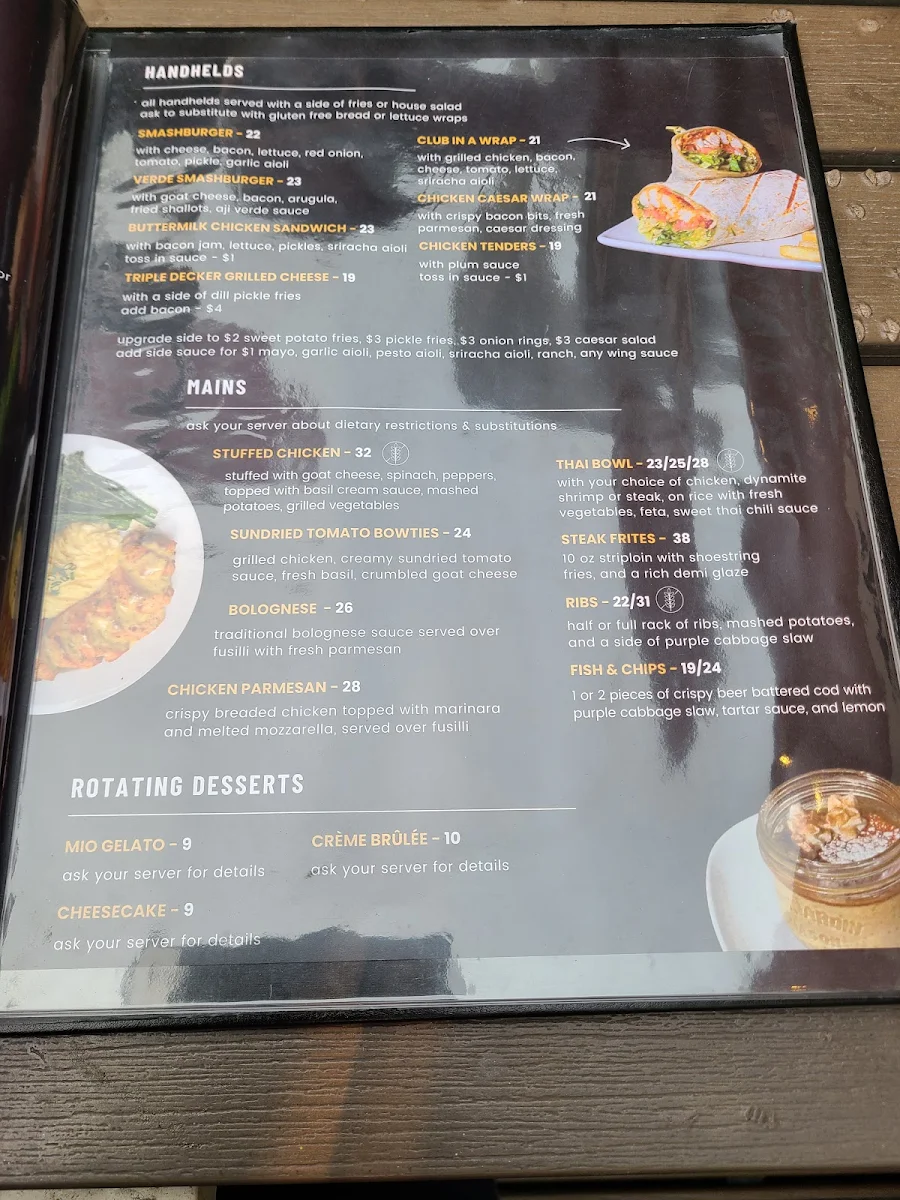 Menu, The Caesar Company