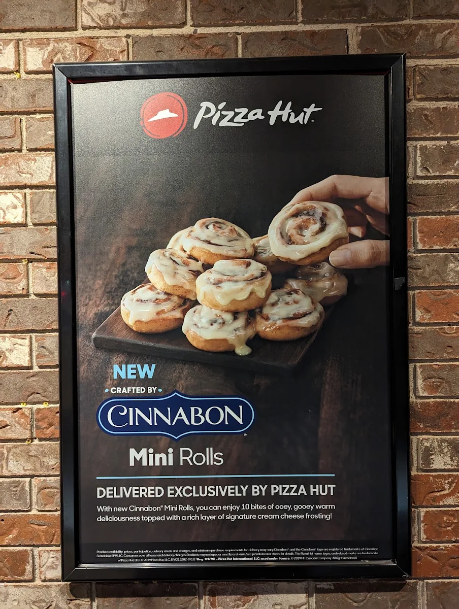 Menu, Pizza Hut