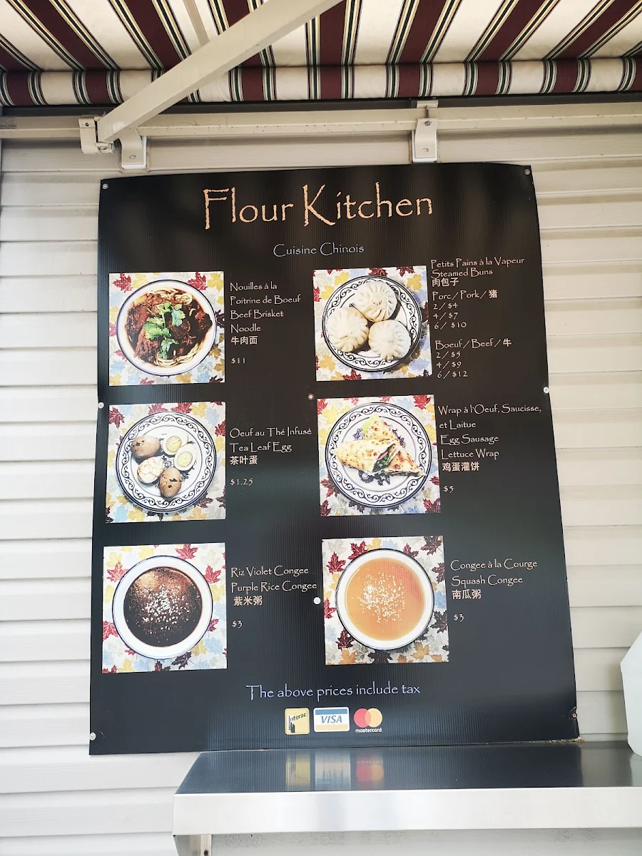Menu, Flour Kitchen