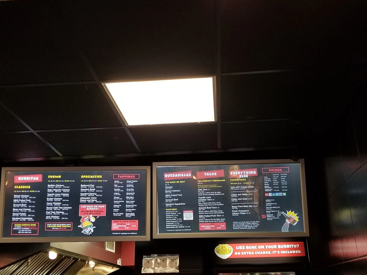 Menu, Fat Bastard Burrito