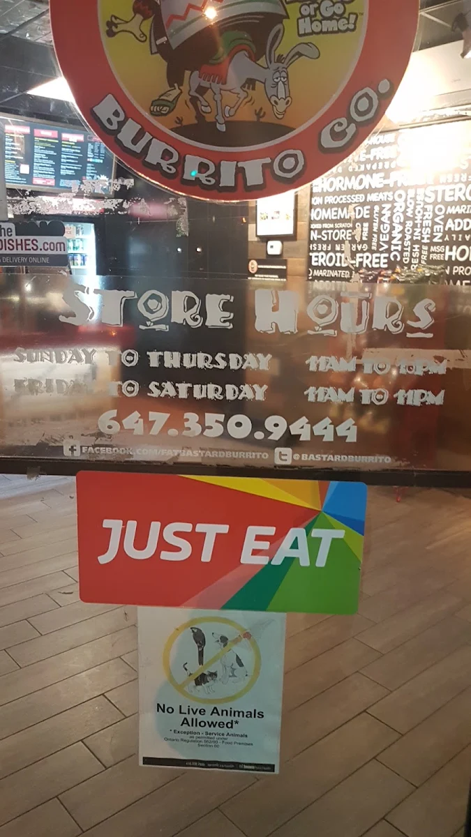 Menu, Fat Bastard Burrito