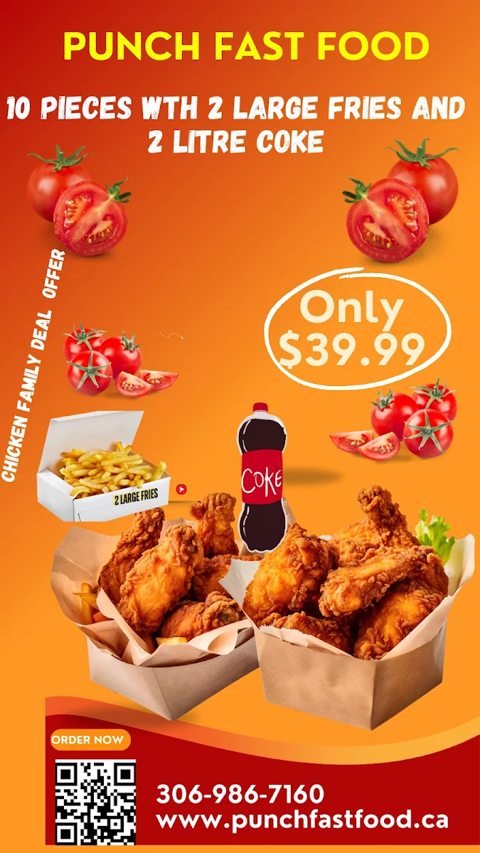 Menu, Punch Fast Food