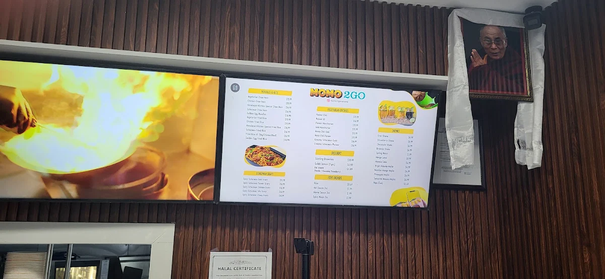 Menu, Momo2Go Niagara