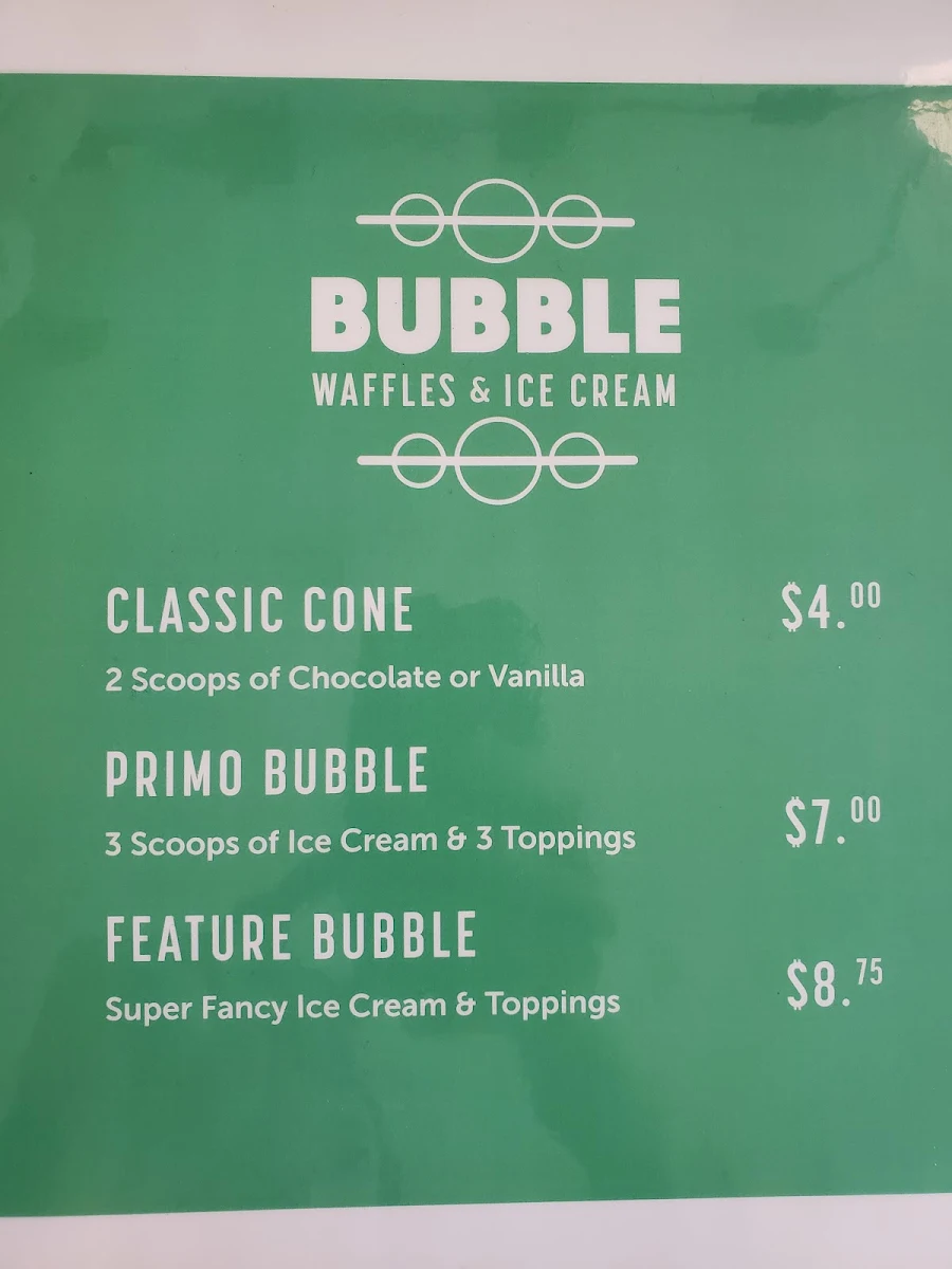 Menu, Portland Street Creperie