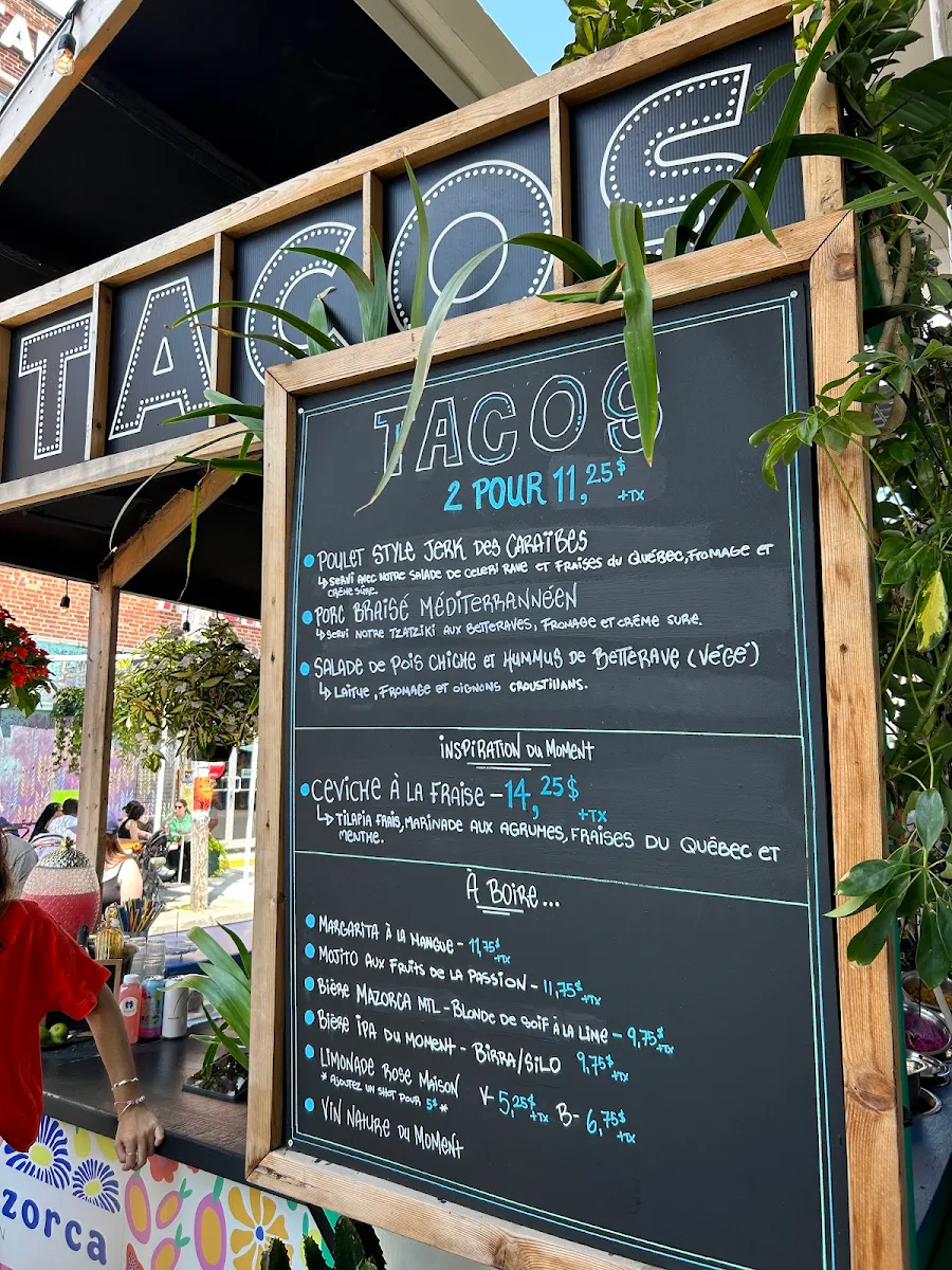 Menu, Mazorca MTL