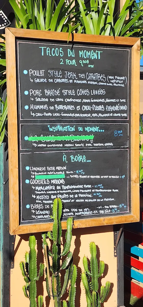 Menu, Mazorca MTL
