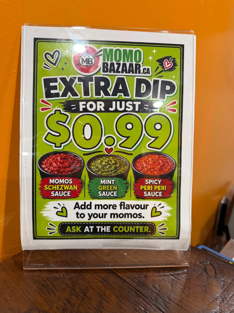 Menu, MOMO BAZAAR.ca - Indian dumpling and Hakka