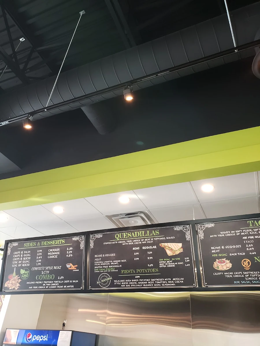 Menu, Guac Mexi Grill