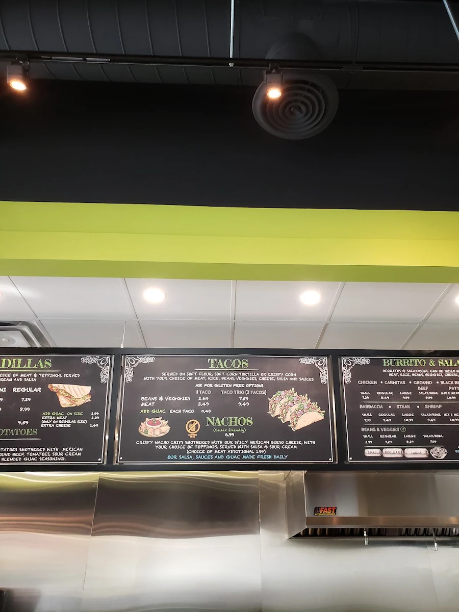 Menu, Guac Mexi Grill