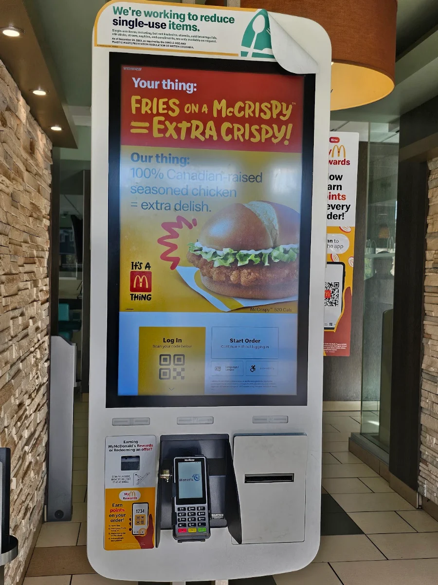 Menu, McDonald's