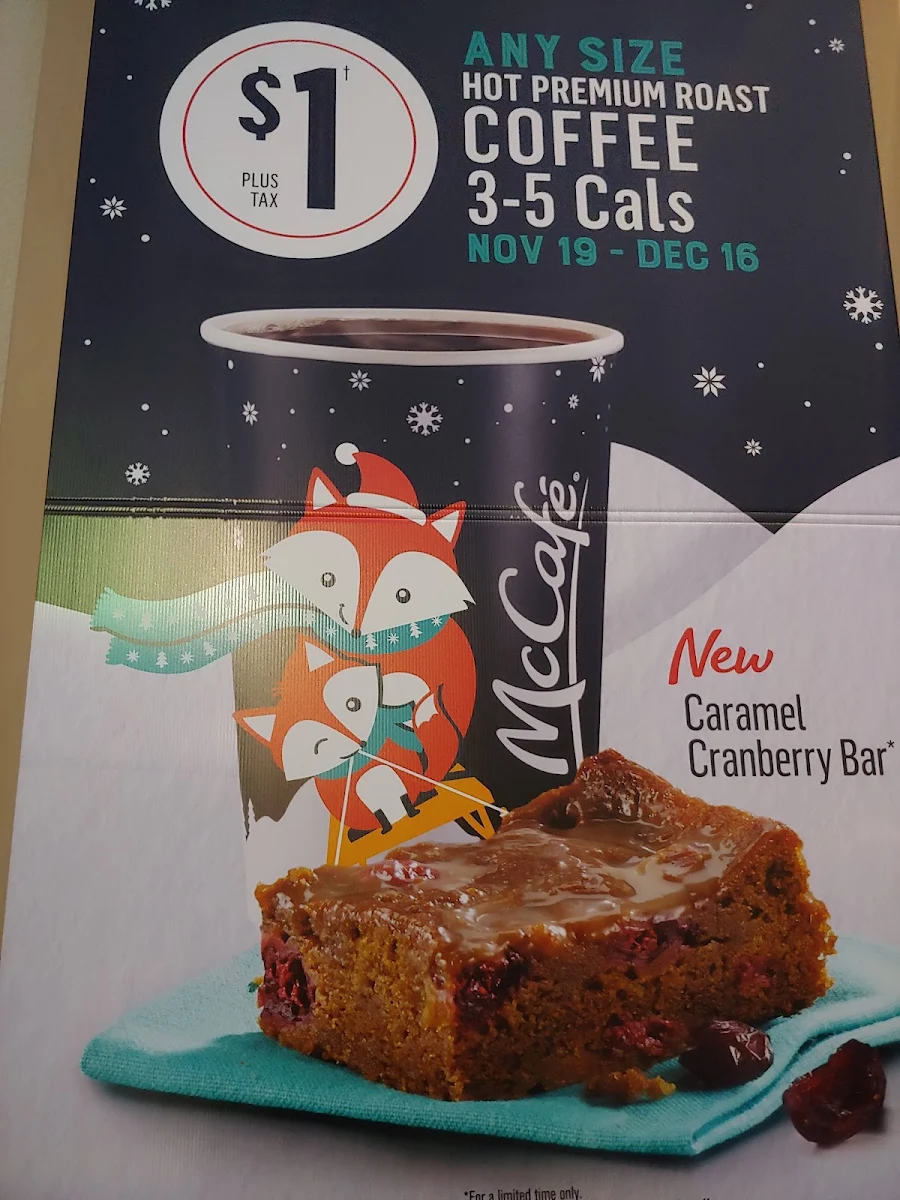 Menu, McDonald's