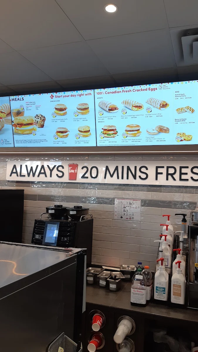 Menu, Tim Hortons
