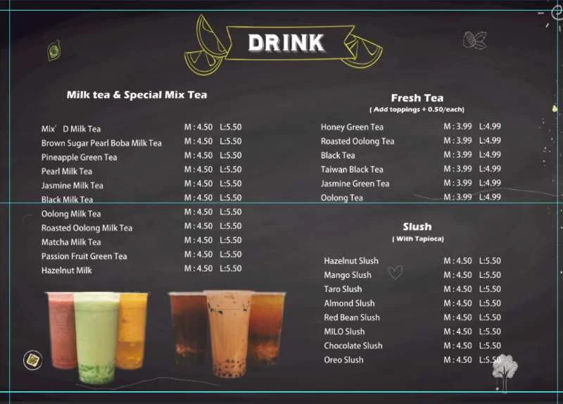 Menu, Mix'D