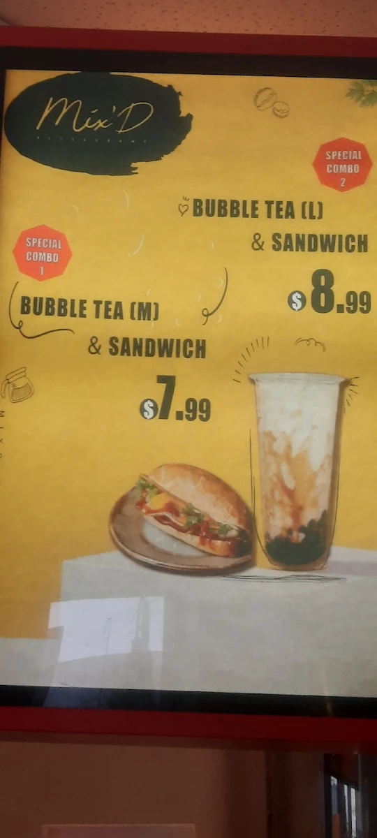 Menu, Mix'D