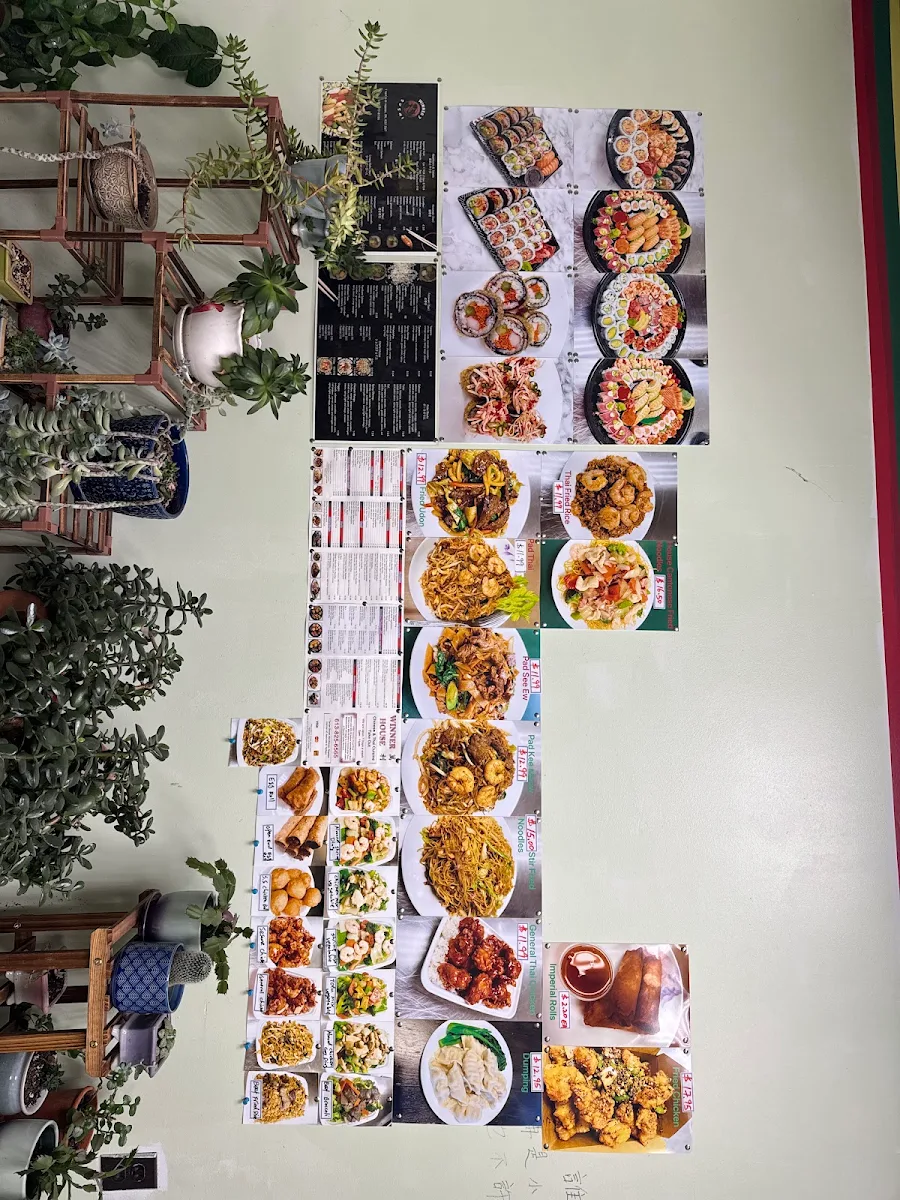 Menu, Winner House Chinese Food