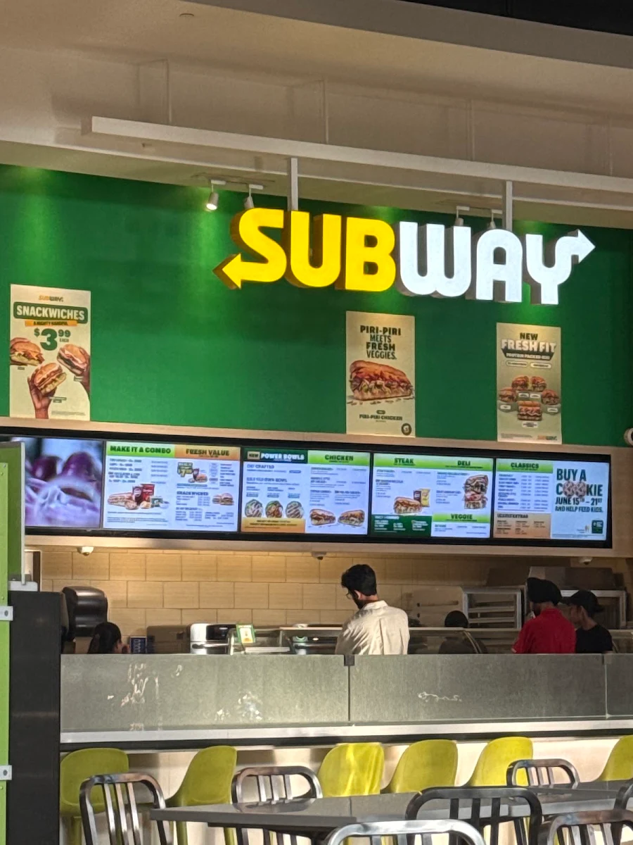 Menu, Subway