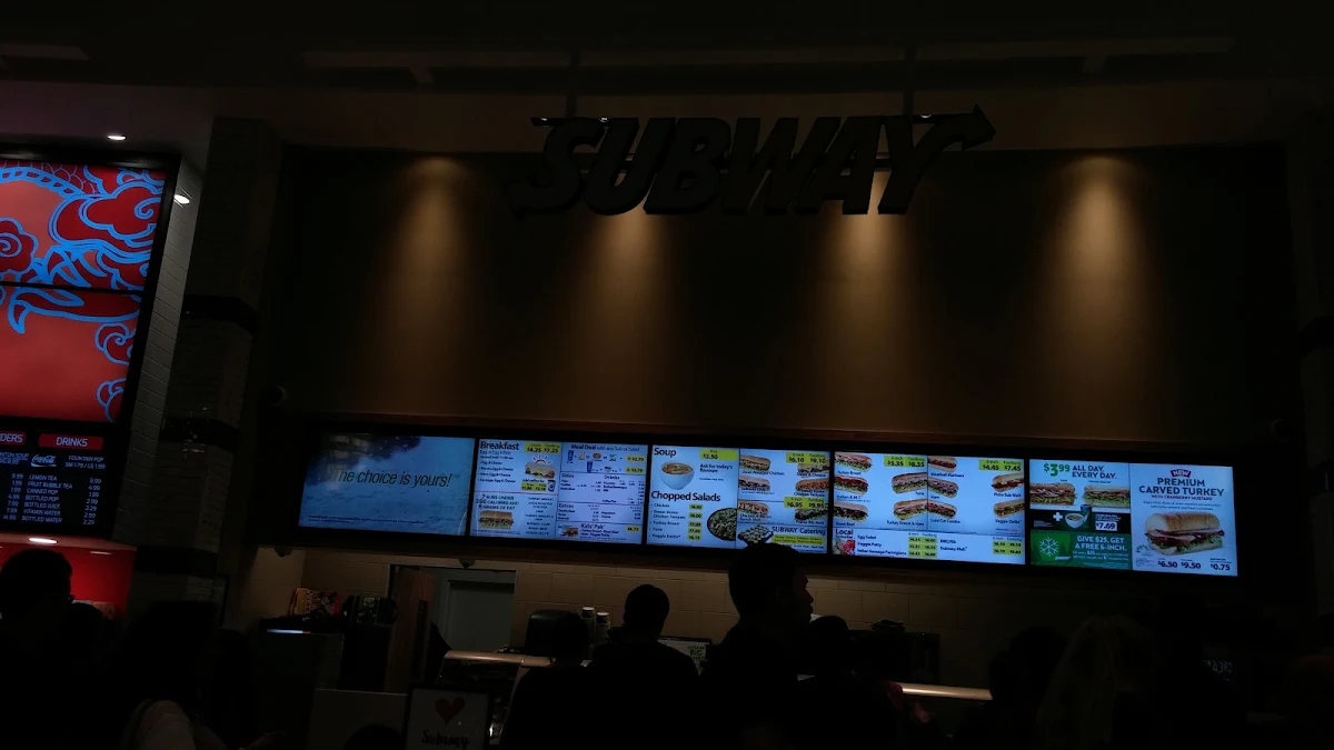 Menu, Subway