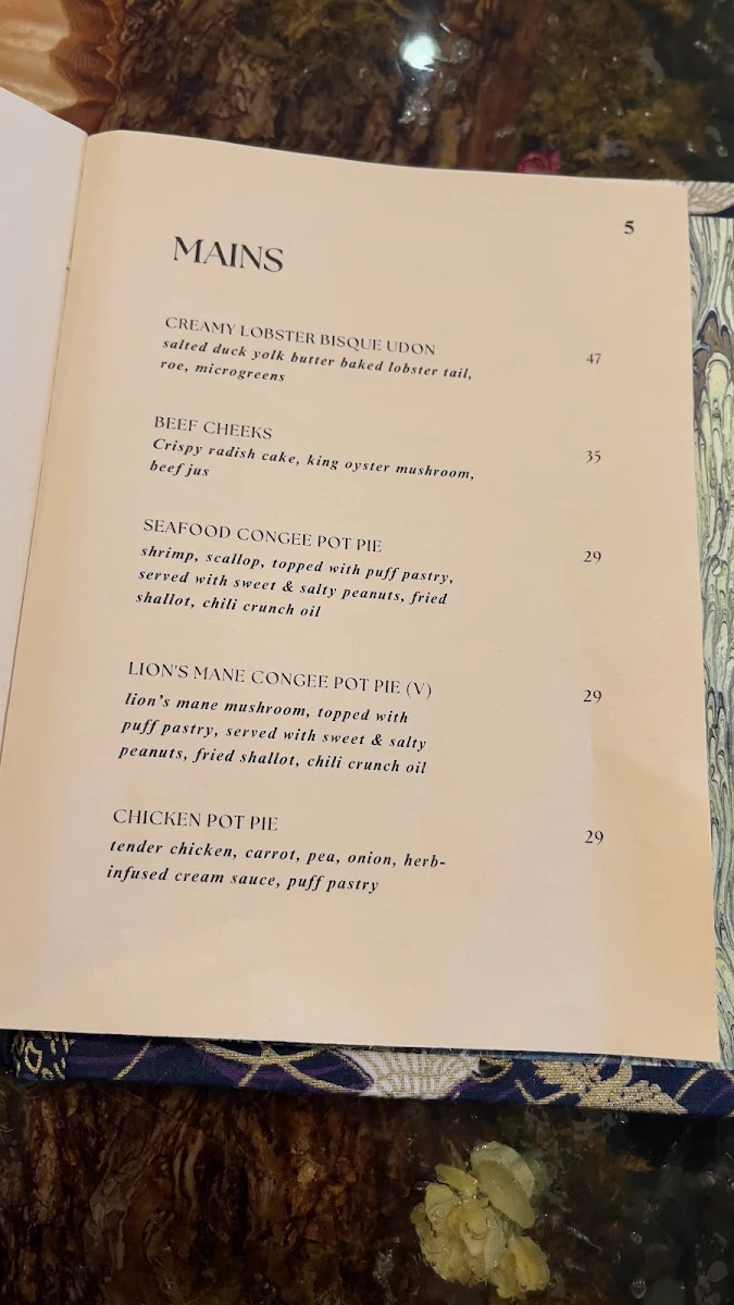 Menu, Don at Kitsilano