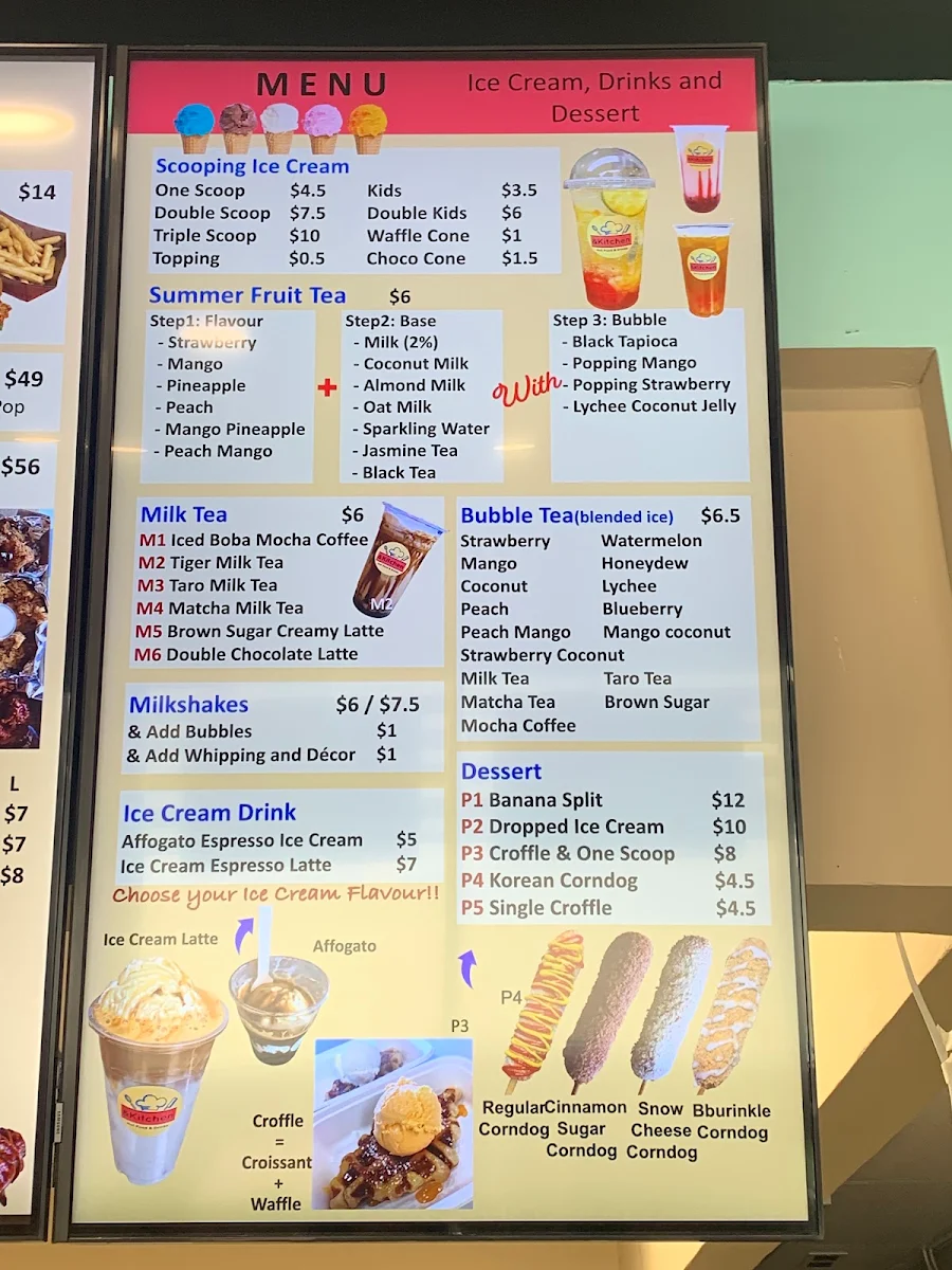 Menu, Claresholm And Kitchen
