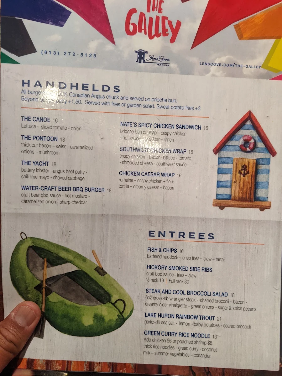 Menu, The Galley