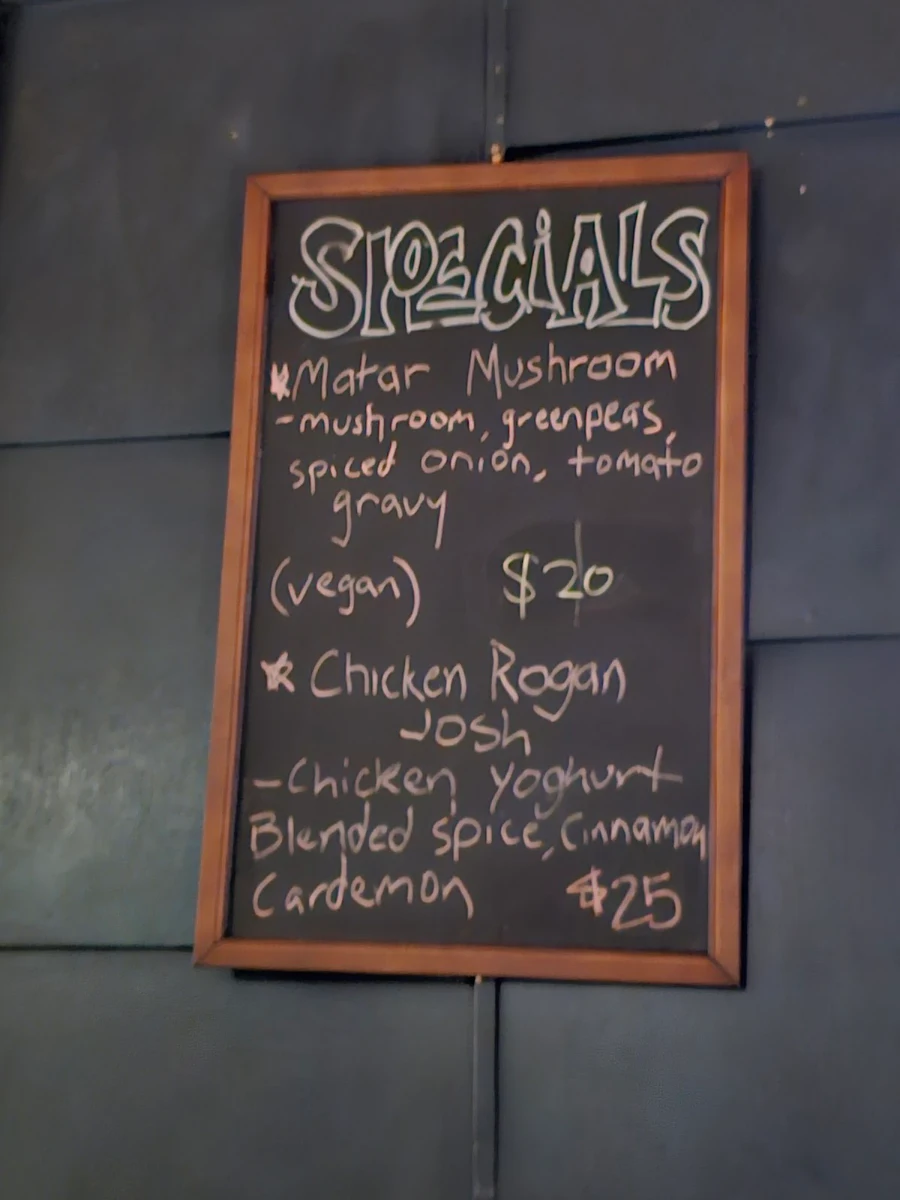 Menu, Bhang