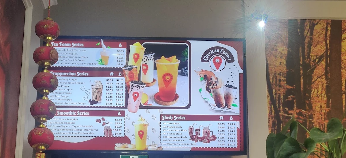 Menu, Check-In Corner