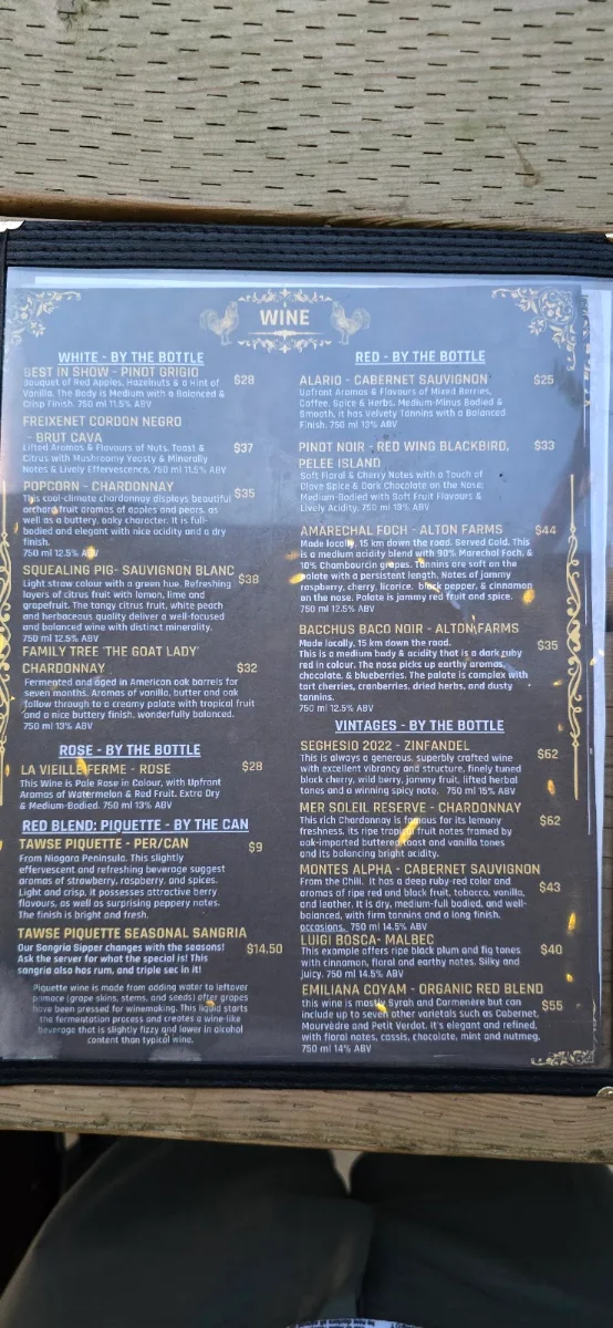 Menu, Cast Iron Kitchen/Kombucha Hound