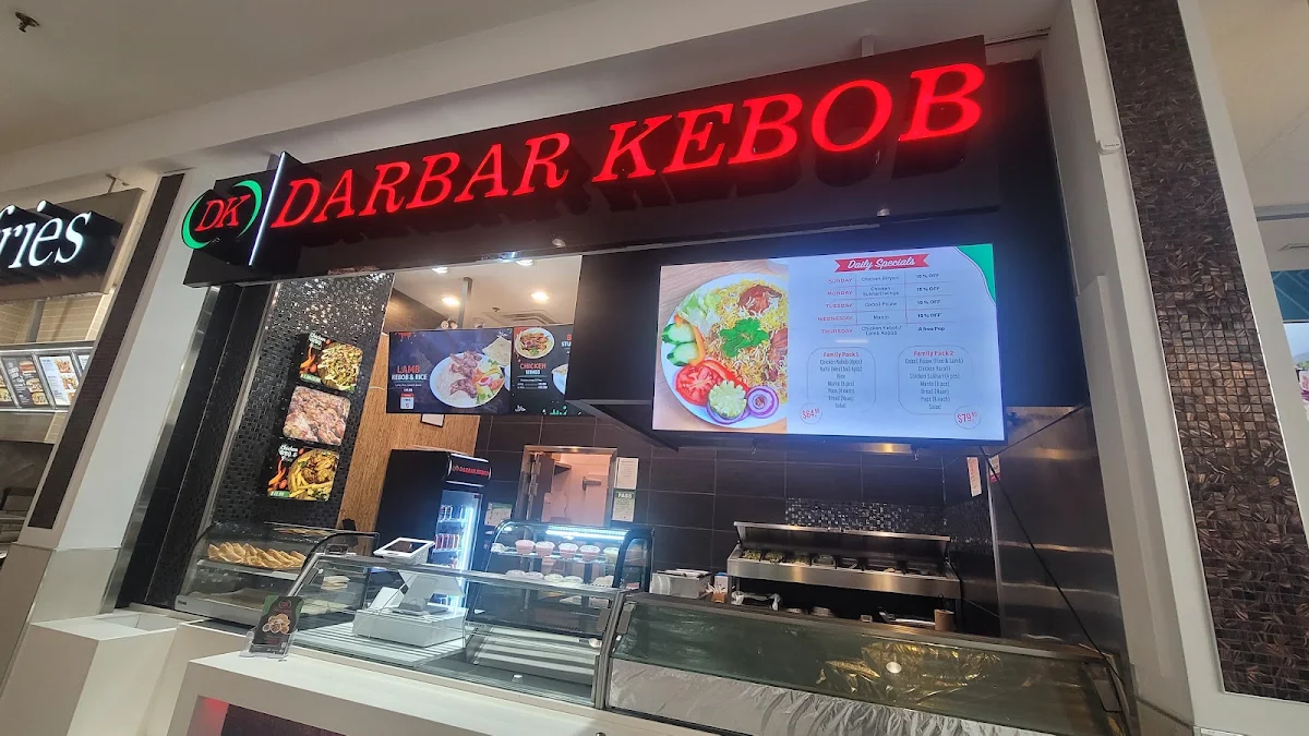 Menu, Darbar Kebob