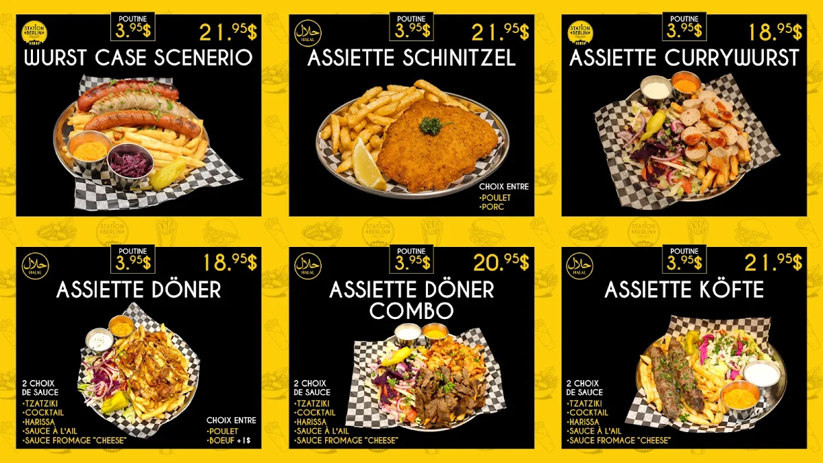 Menu, Station Berlin