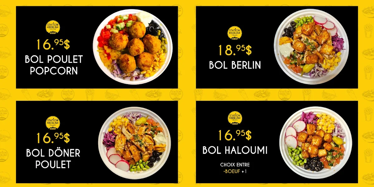 Menu, Station Berlin