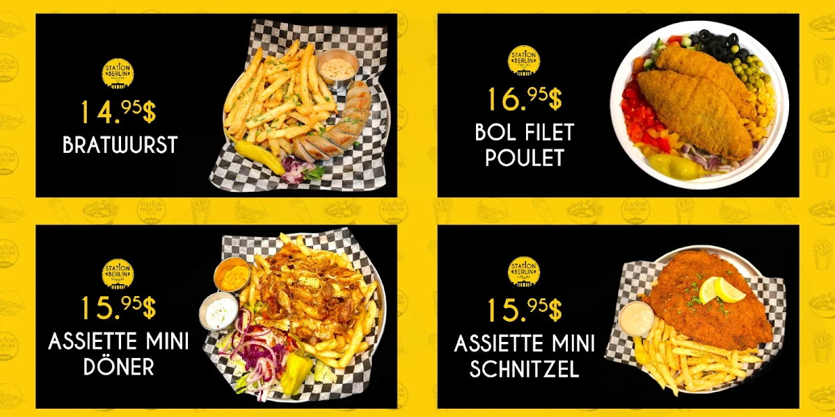 Menu, Station Berlin