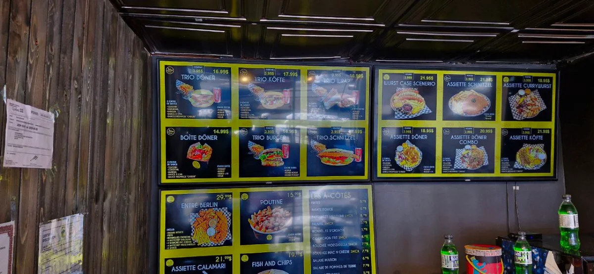 Menu, Station Berlin