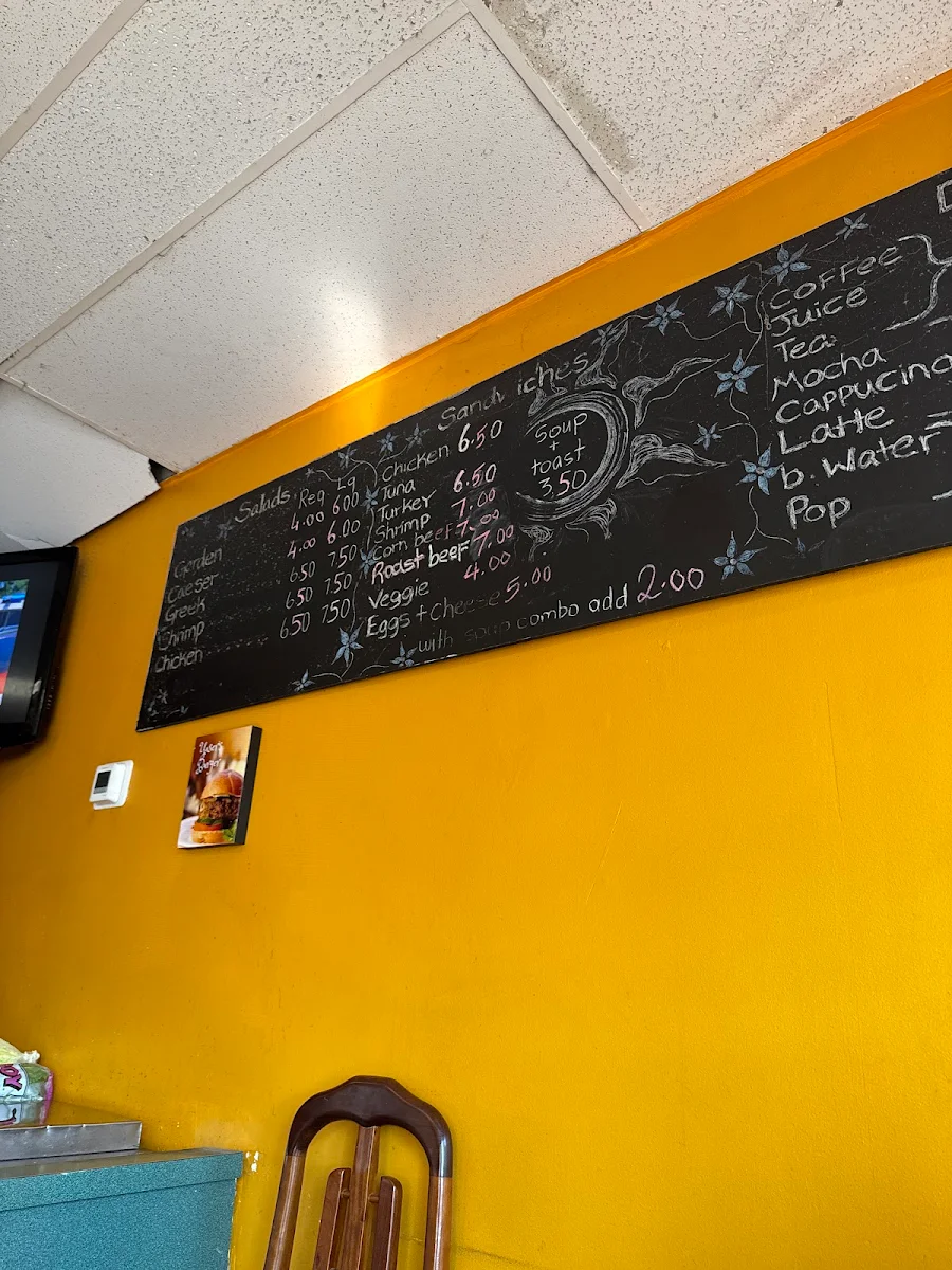 Menu, Yaser's Cafe