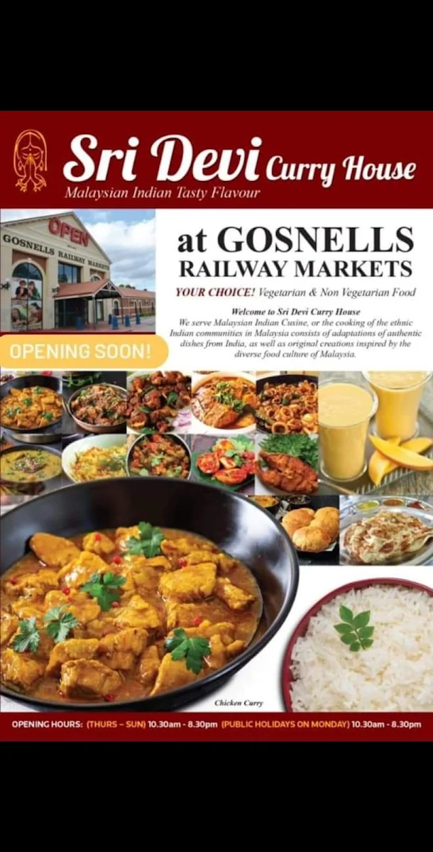 Menu, Harin Curry House