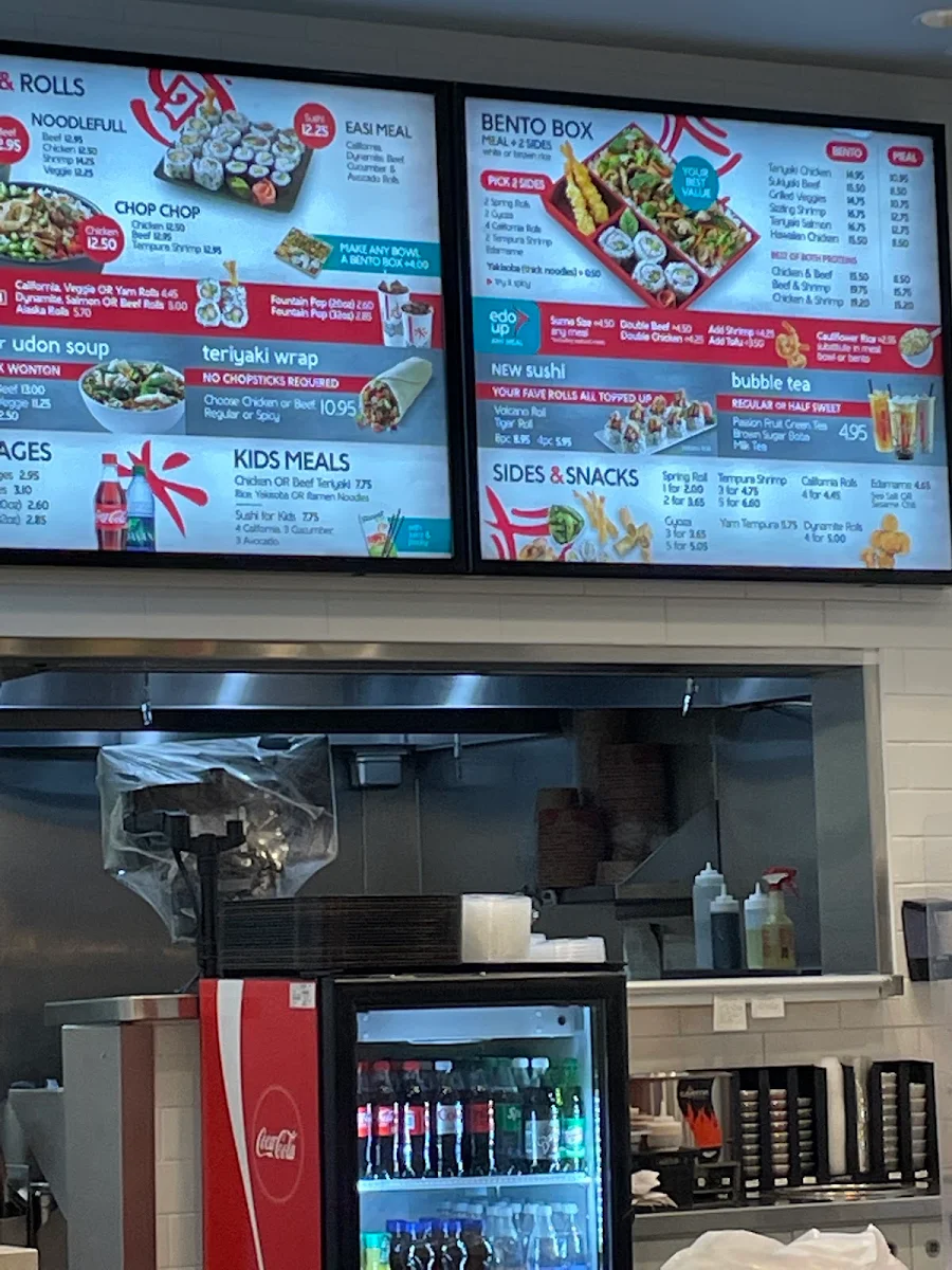 Menu, Edo Japan
