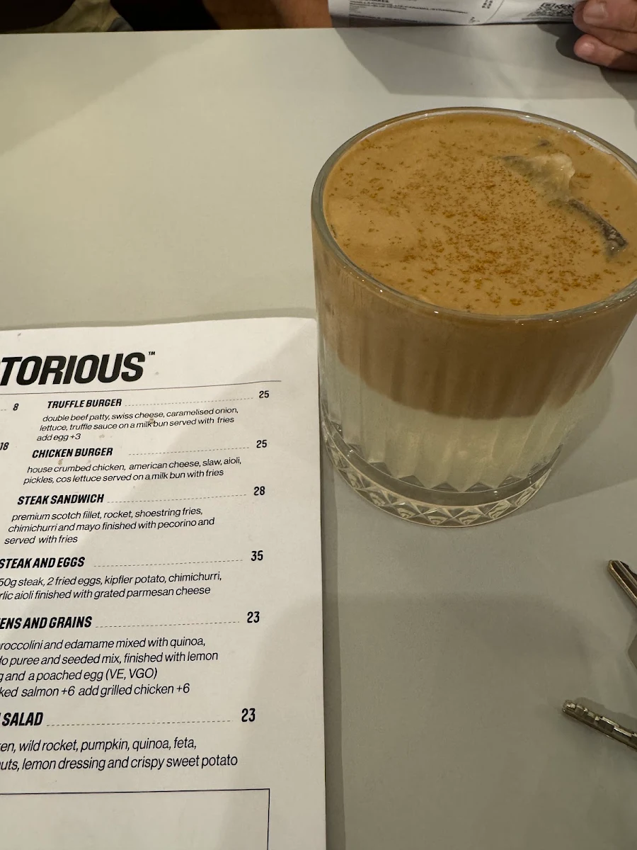 Menu, Notorious Espresso