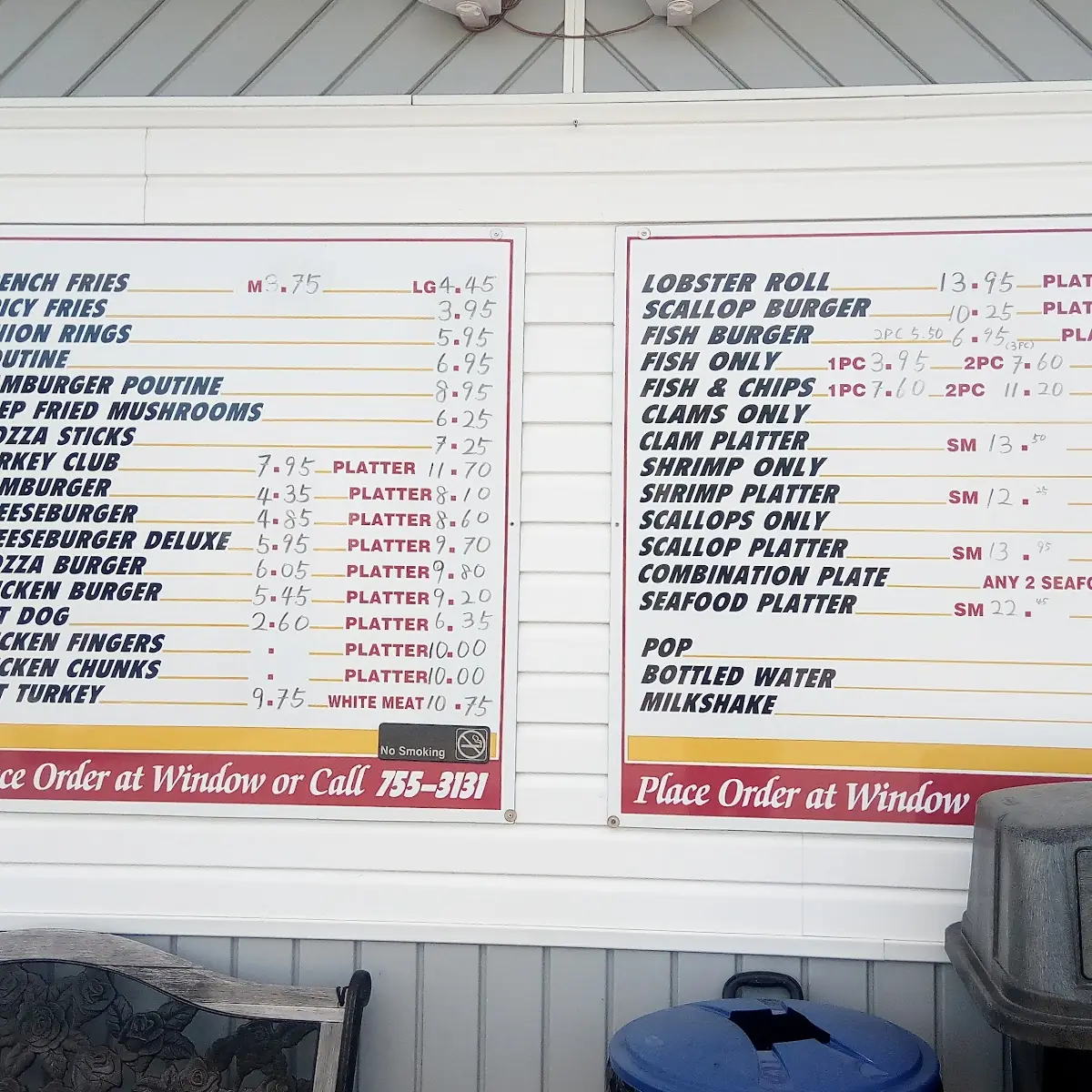 Menu, Birch Grove Restaurant & Take out