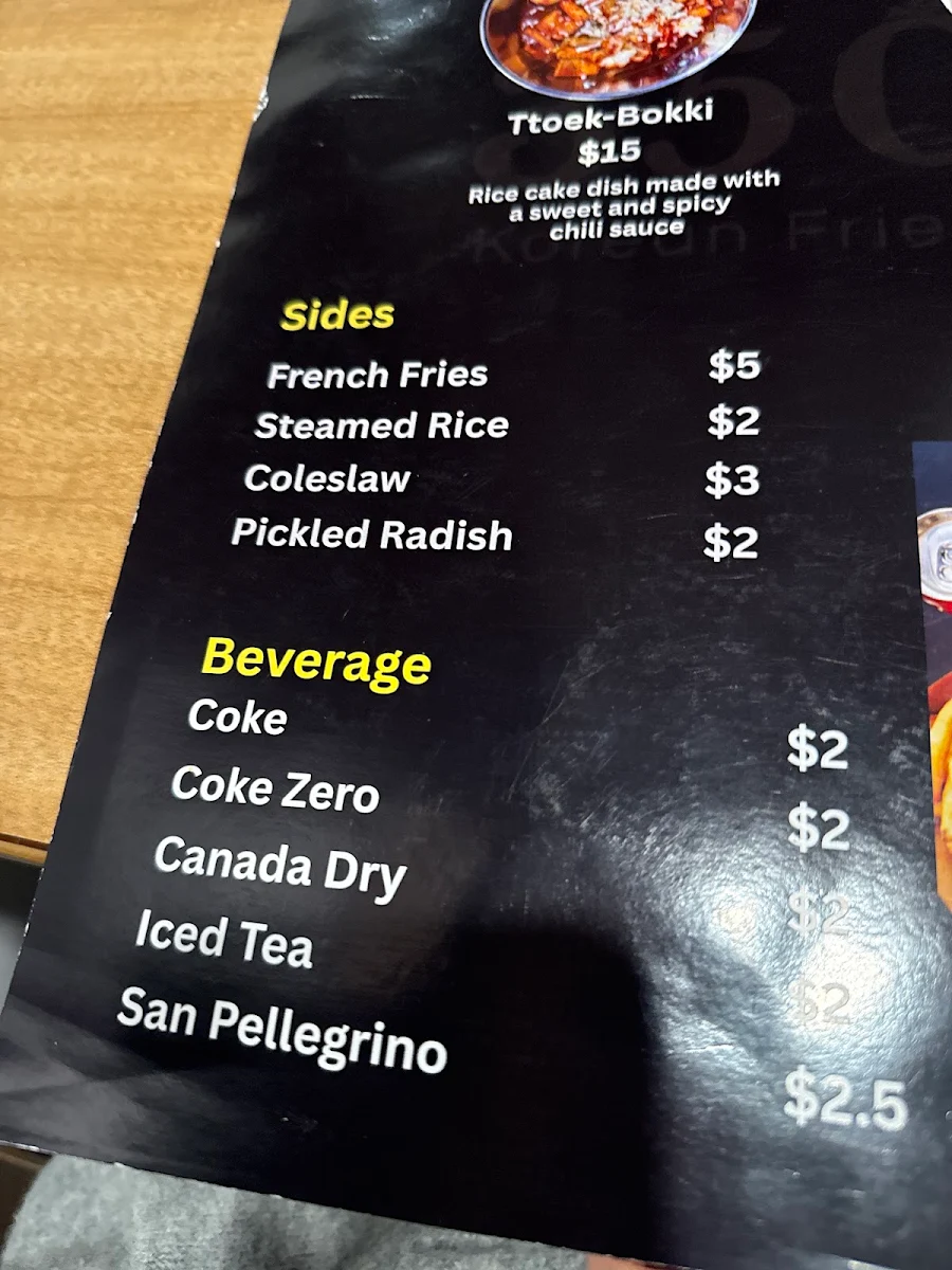 Menu, 350°F Chicken