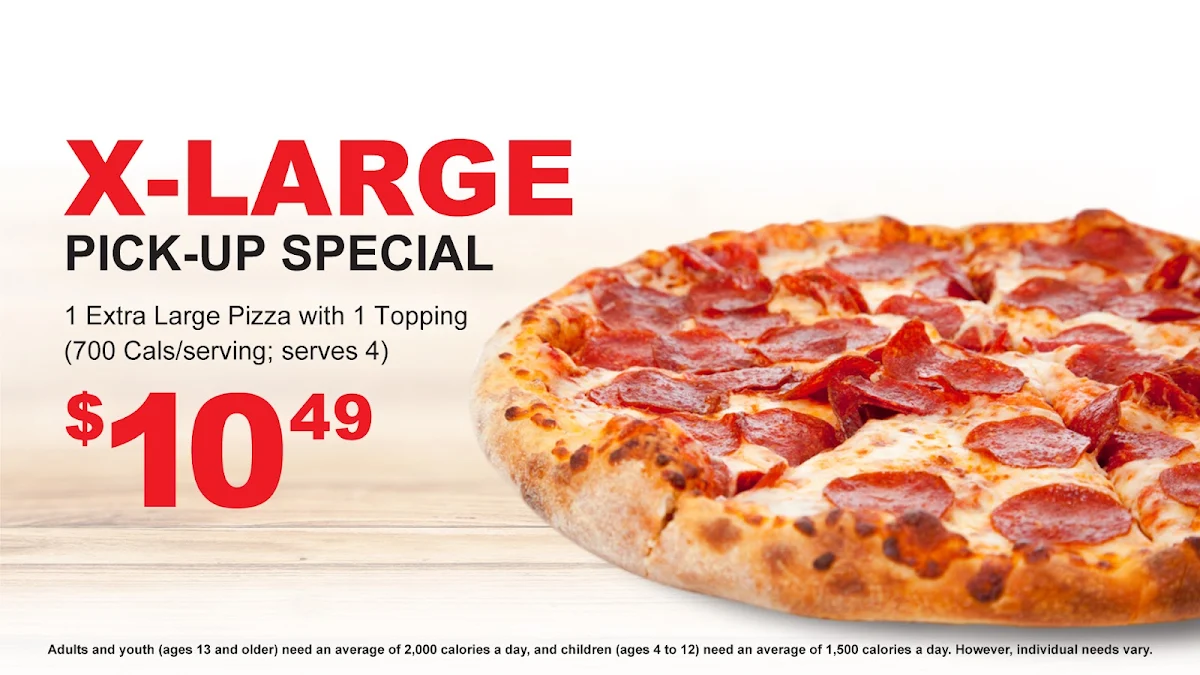 Menu, Twice The Deal Pizza (Georgetown)