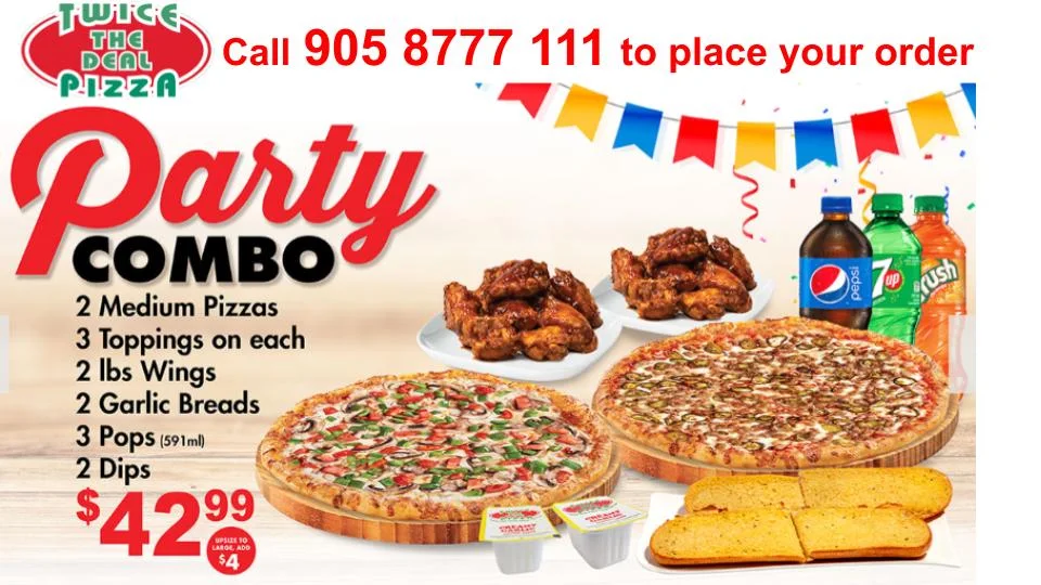 Menu, Twice The Deal Pizza (Georgetown)