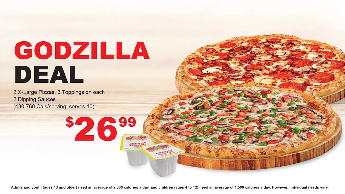 Menu, Twice The Deal Pizza (Georgetown)