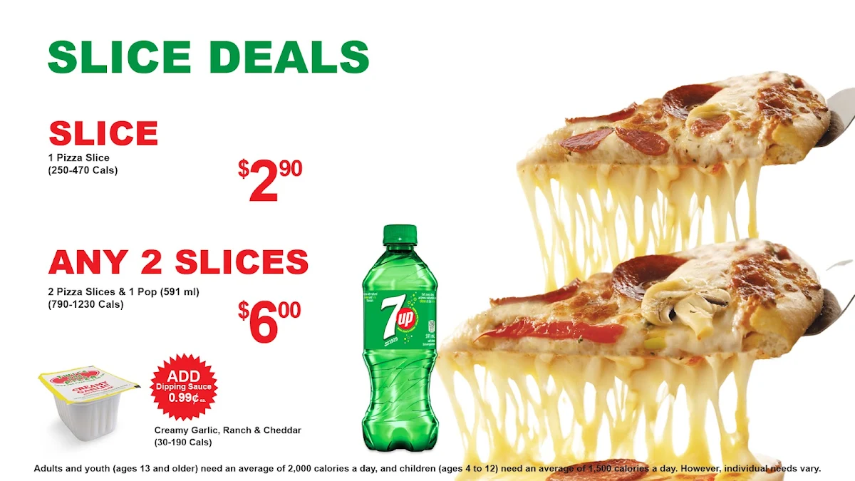 Menu, Twice The Deal Pizza (Georgetown)